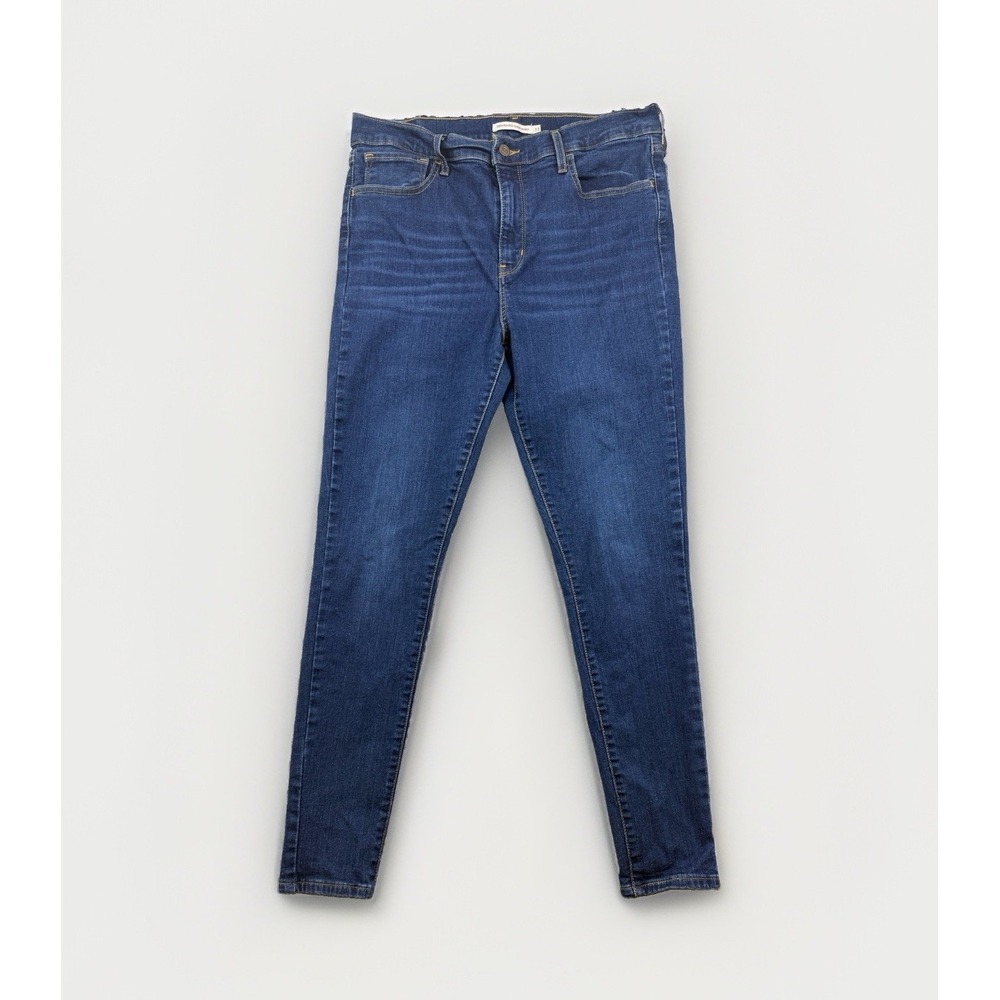 Levis 720 Jeans Womens Size 33 High Rise Super Skinny Dark Wash Stretch Denim